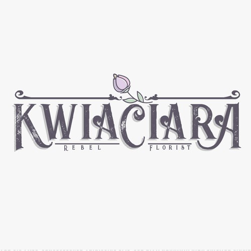 kwiaciara logo design