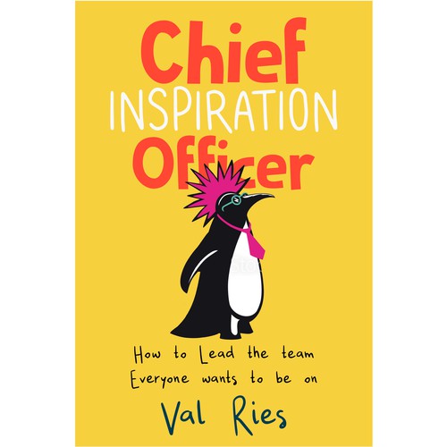 Bright, catchy book cover for Chief Inspiration Officer