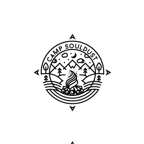 Elegant Scenery Logo design for Magic in The Forest Camp Souldust 