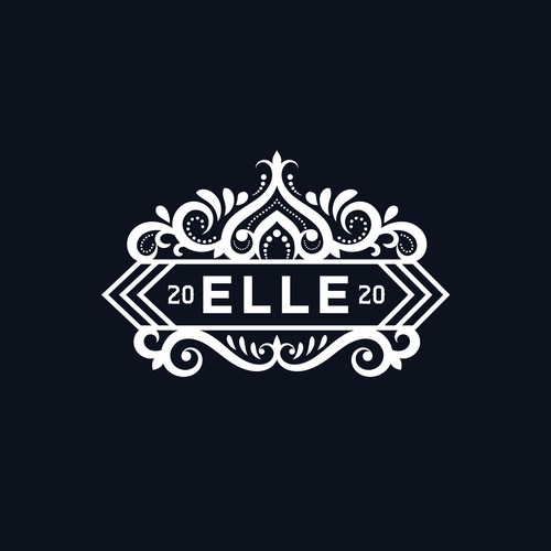 Vintage logo concept for ELLE