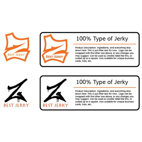 Logo design for jerky product labels