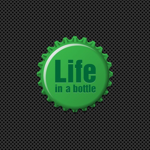 Create the next logo for "LIFE" IN A BOTTLE. 