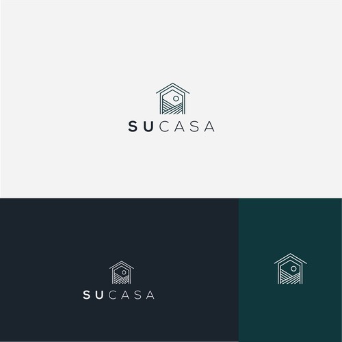 Minimal elegant logo for vacation property rental