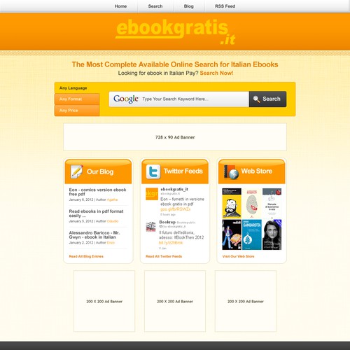 New design with improved usability for EbookGratis.It