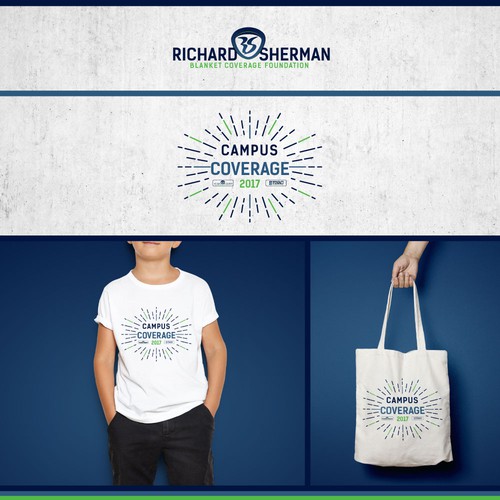 A foundation and an event logo for Richard Sherman, one of the best NFL cornerback.