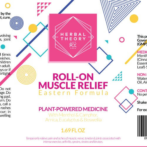 Label for Roll-on muscle relief