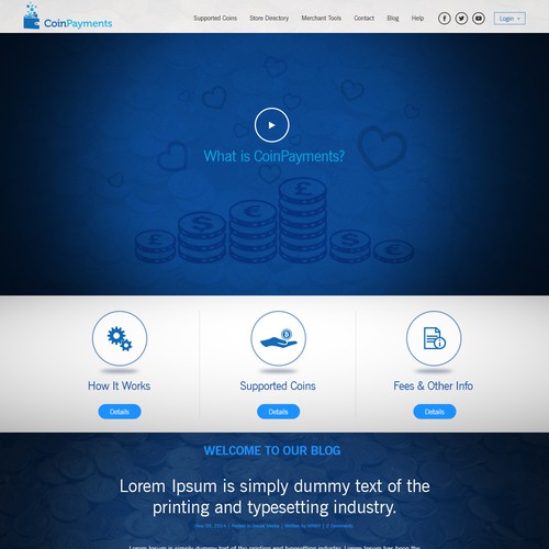 Coinpayments.net Bootstrap 3-Compatible Deisgn Contest