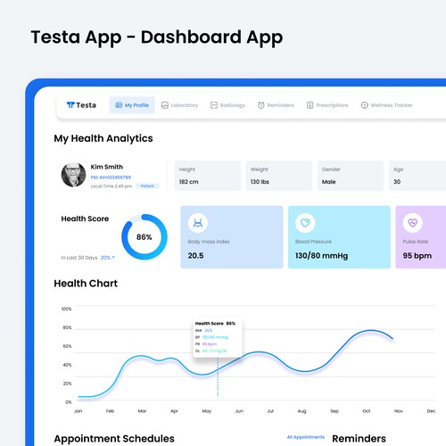 Testa Medical Lab - App Design