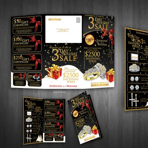 SUPER EXCITING Tri-Fold Mailer for Jewelry Store
