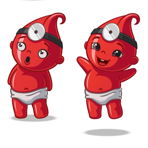 Blood cell baby character