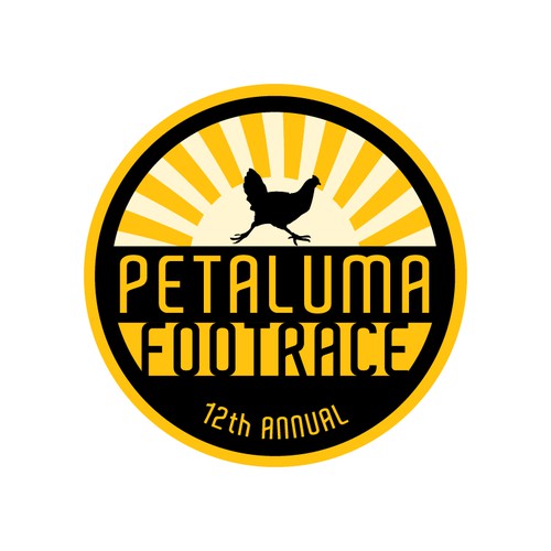 Petaluma Footrace - logo design