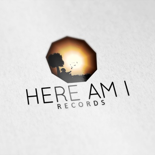 Logo concept for a record company