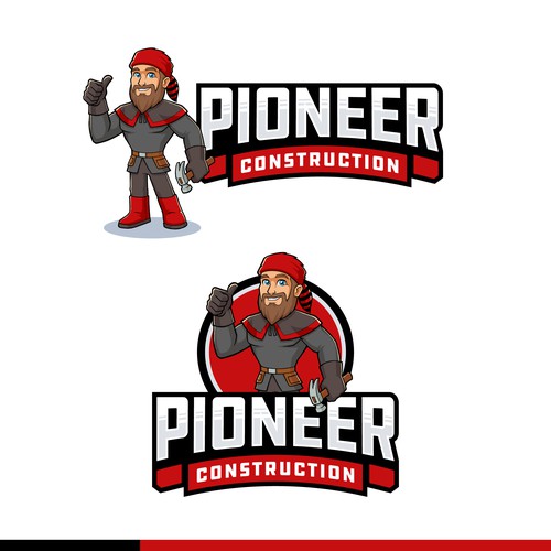 Construction Mascot Logo