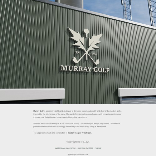 Golf Brand Logo and Visual Identity Design | Branding