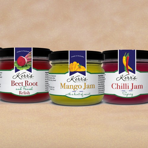 Luxury Label for Organic Jams