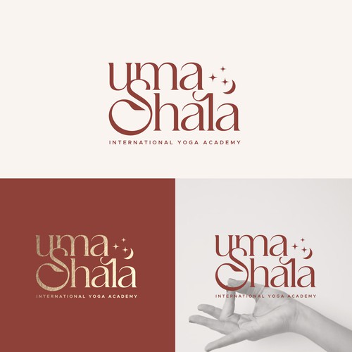 Yoga and wellness logo