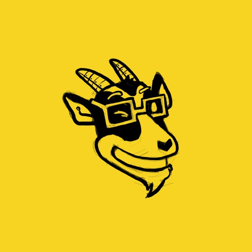Logo Sketch - Goat