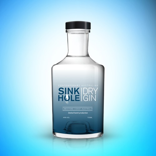 Gin label design