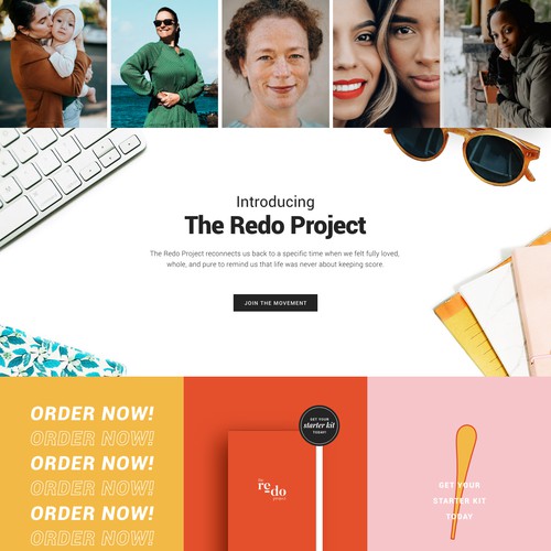 The REDO Project Homepage Design