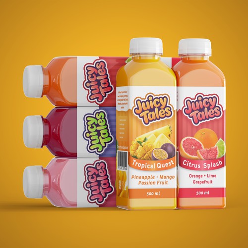 Juicy Tales - Identity & Packaging Design for Juice Brand