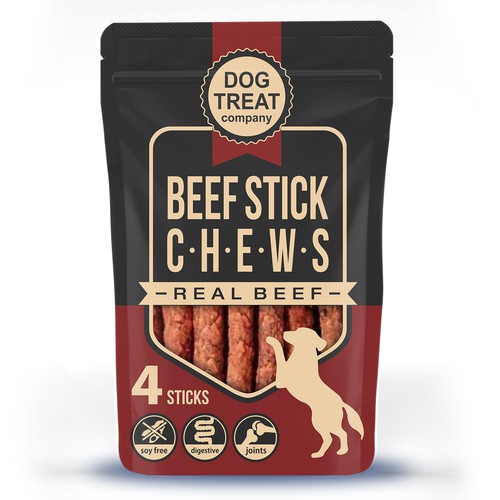 Retro package design concept for beef sticks