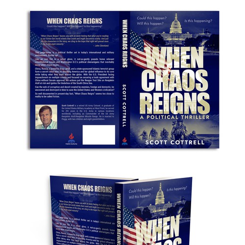 Political thriller book cover