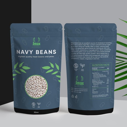 Navy Beans Packet Design for Jmax