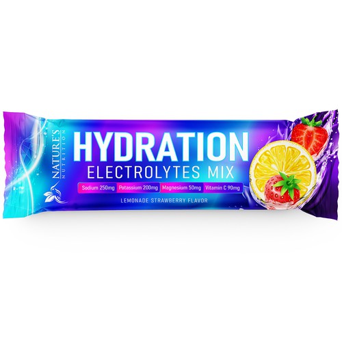 Refreshing Hydration Stick Packet Design 