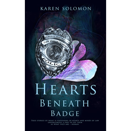 Hearts Beneath the Badge Book Cover Design