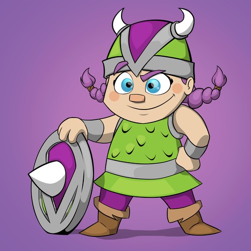 VIKING GIRL MASCOT