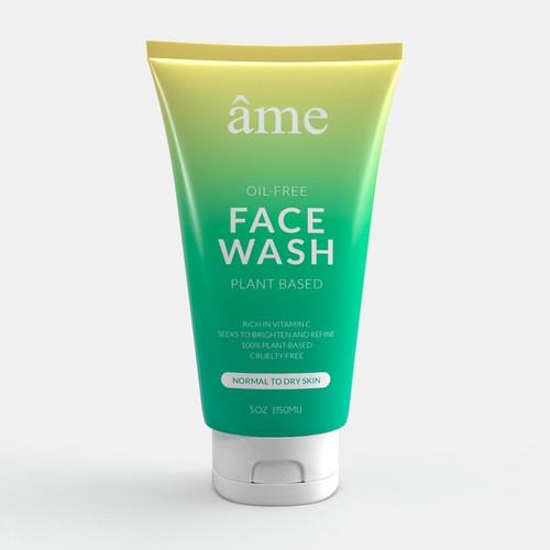 Face Wash Tube Design