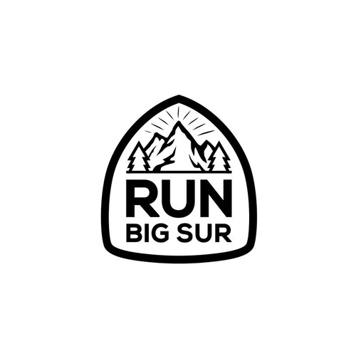 Design logo for new lifestyle brand that celebrates trail running in Big Sur, California
