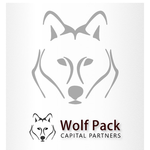 logo and business card for Wolf Pack Capital Partners 