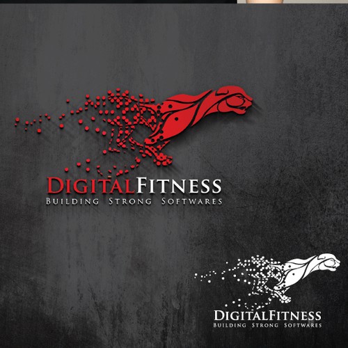 Create a logo for a software development company of Health & Fitness producsts: DigitalFitness