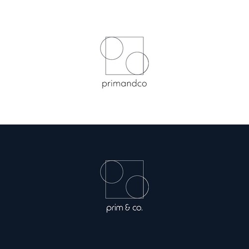 Geometric logo design for abstract artist