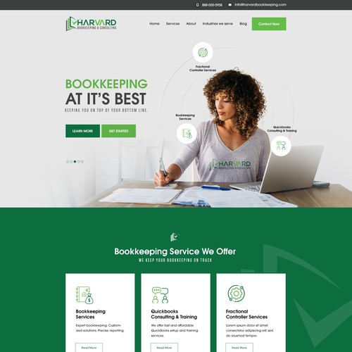  Need a Powerful New Website for a Bookkeeping Services Company