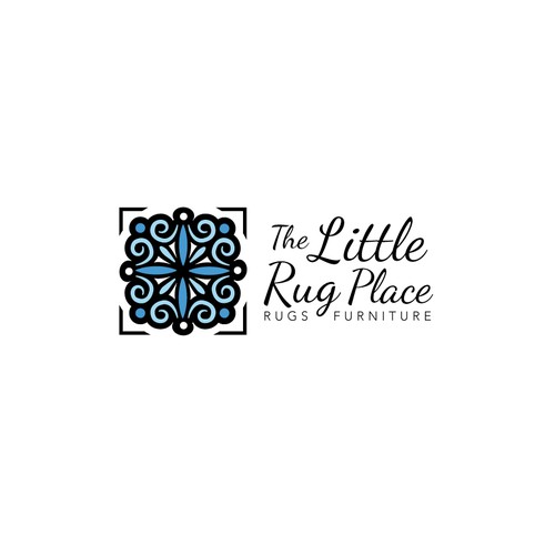 Create the next logo and business card for The Little Rug Place
