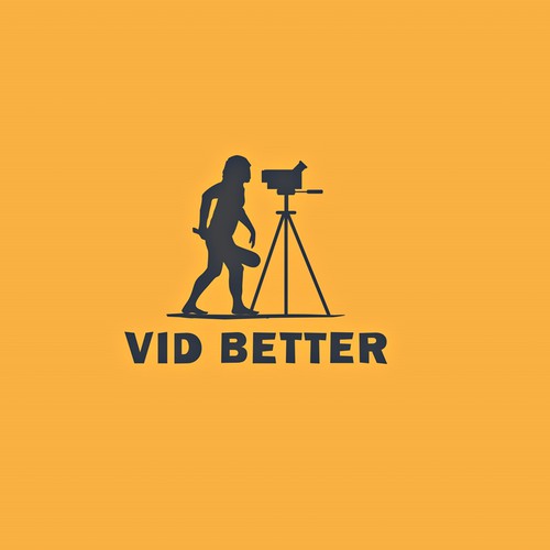  Quirky logo concept for video content training for non professionals 