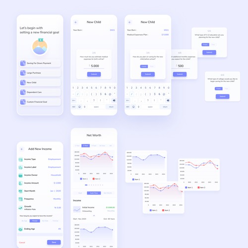 Premium FinTech SaaS Mobile App UI/UX Design