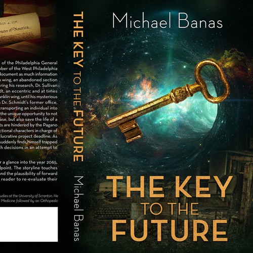 Book cover design for The Key to the Future
