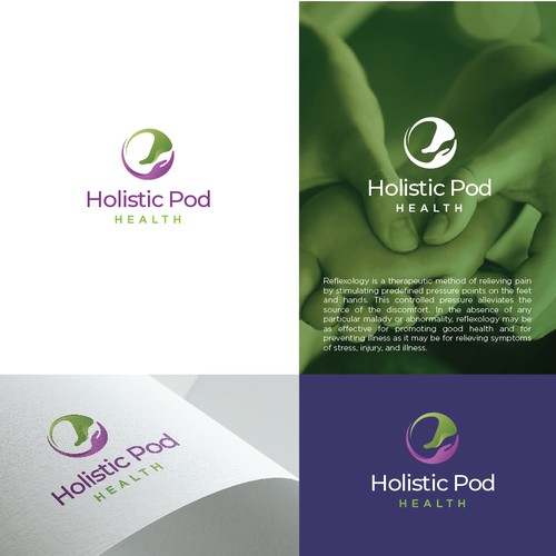 Logo for Reflexology brand Holistic Pod Health.