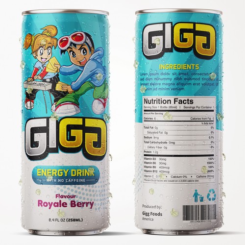 GIGG: Gaming/eSports Healthier Energy Drink