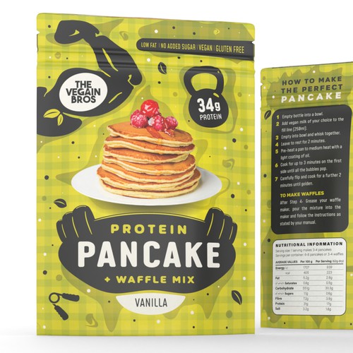 Pancake mix package