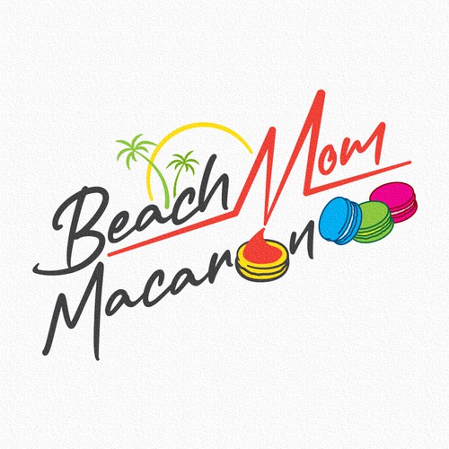 Beach Mom Macaron logo