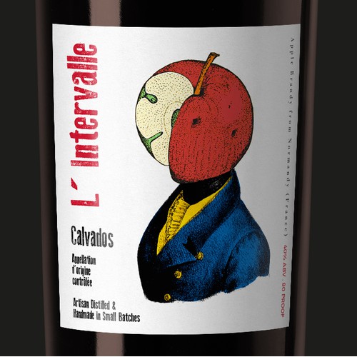 Calvados label design