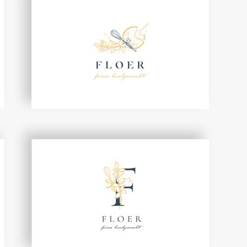 Hand drawn logo design for Pastry FLOER