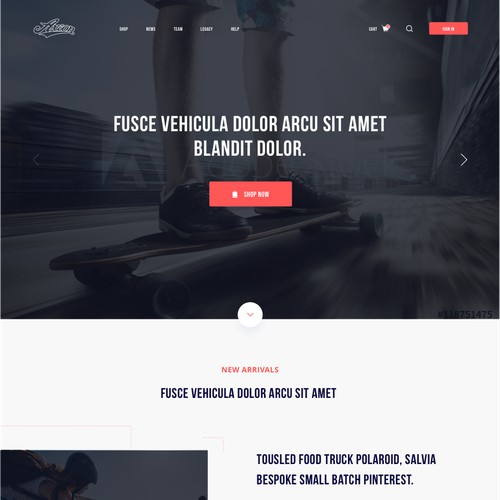 Axion Footwear Website Design