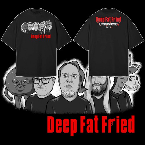 T shirt Design for Deep Fat Fried
