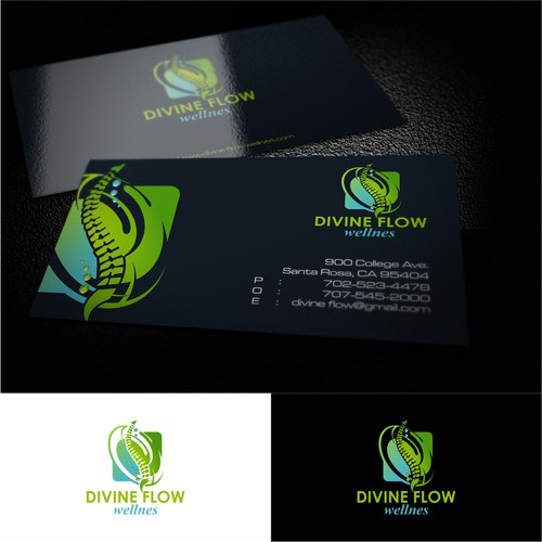 Divine Flow Massage simple design logo