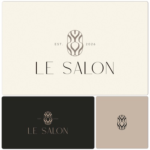 Feminine logo concept for beauty salon